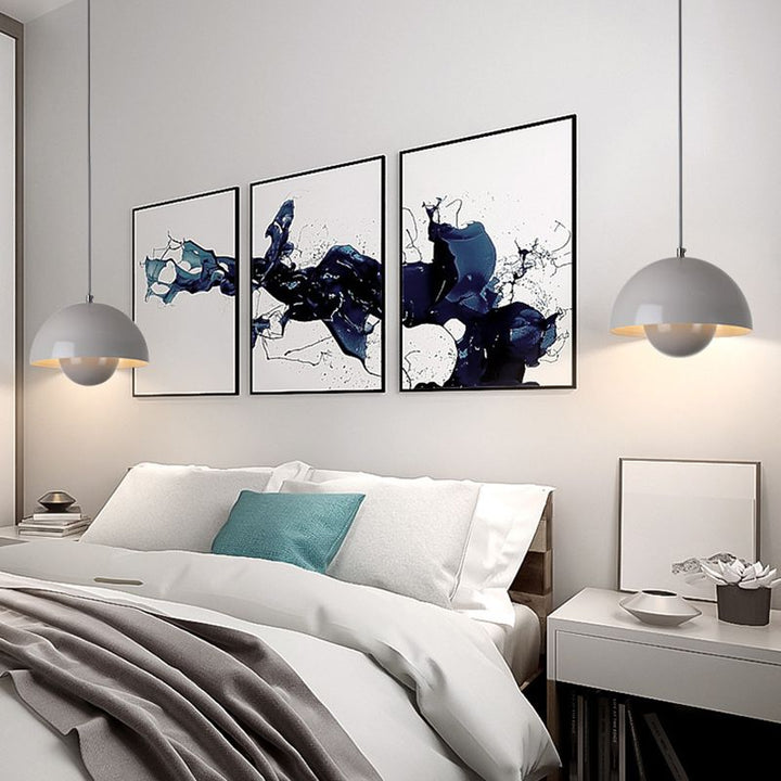 Lámpara LED para comedor, colgante de diseño moderno que ilumina con elegancia.