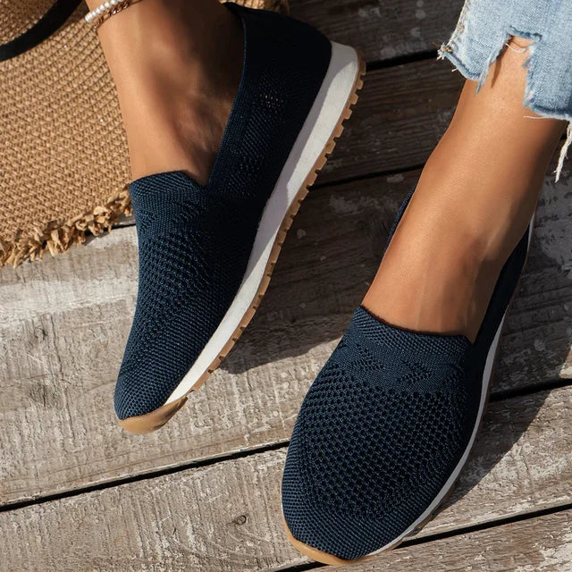 Mocasines ortopédicos versátiles para mujer, zapatos planos cómodos para la salud del pie y uso diario.