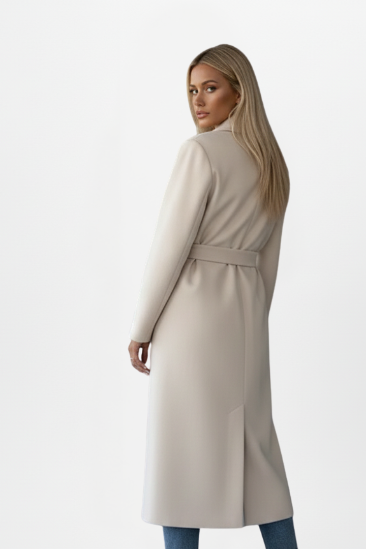 Gabardina para mujer, modelo largo y cruzado. Con cinturón para un ajuste perfecto.