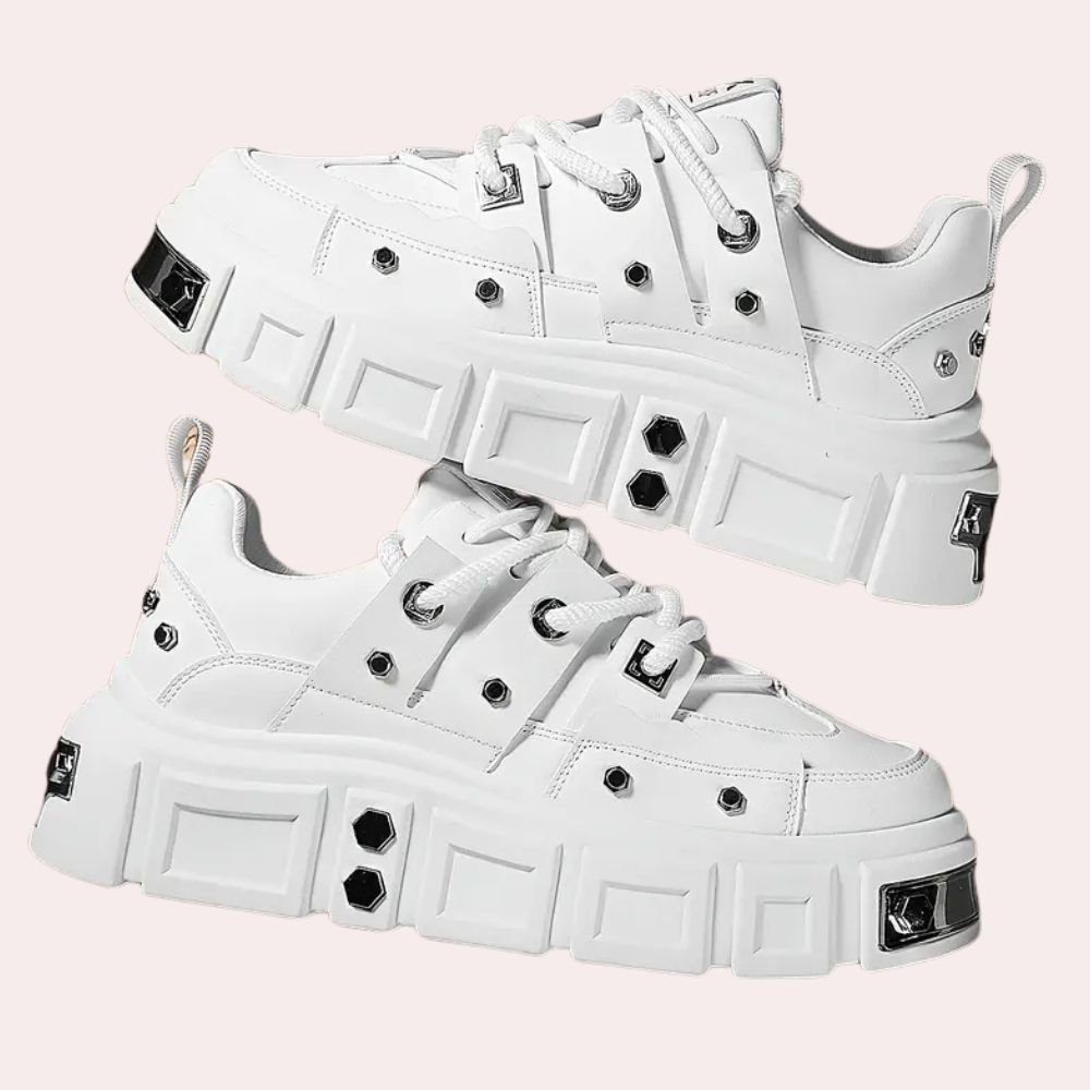 Zapatillas chunky para hombre con plataforma, estilo urbano moderno, ideales para look casual y confort.