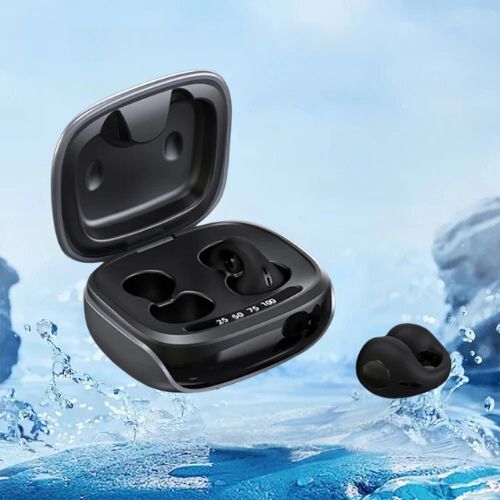 Audífonos de conducción ósea unisex para deporte. Ajuste seguro, inalámbricos Bluetooth y resistentes al agua.
