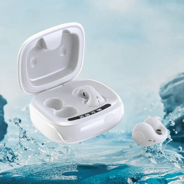 Sonido de calidad con audífonos inalámbricos de conducción ósea. Impermeables, bluetooth, oído abierto para deporte.