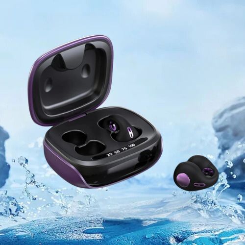 Audífonos de conducción ósea unisex, inalámbricos Bluetooth. Impermeables, ajuste seguro para running y fitness.