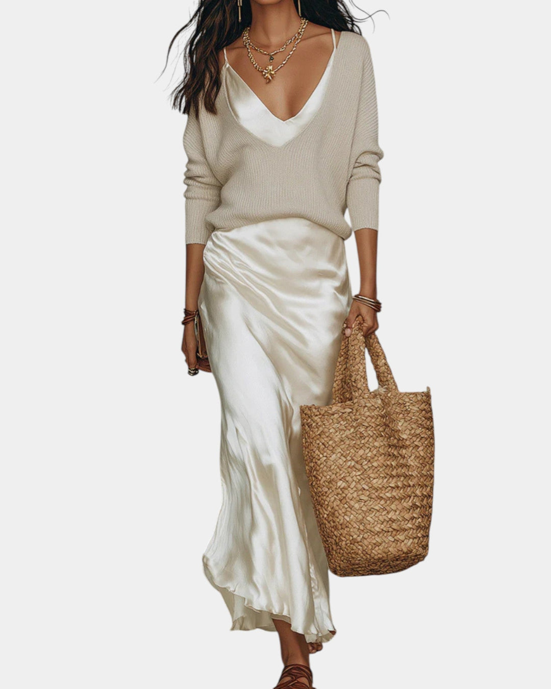 Vestido de mujer Cristina, moderno y elegante, ideal para ocasiones especiales y confort diario.