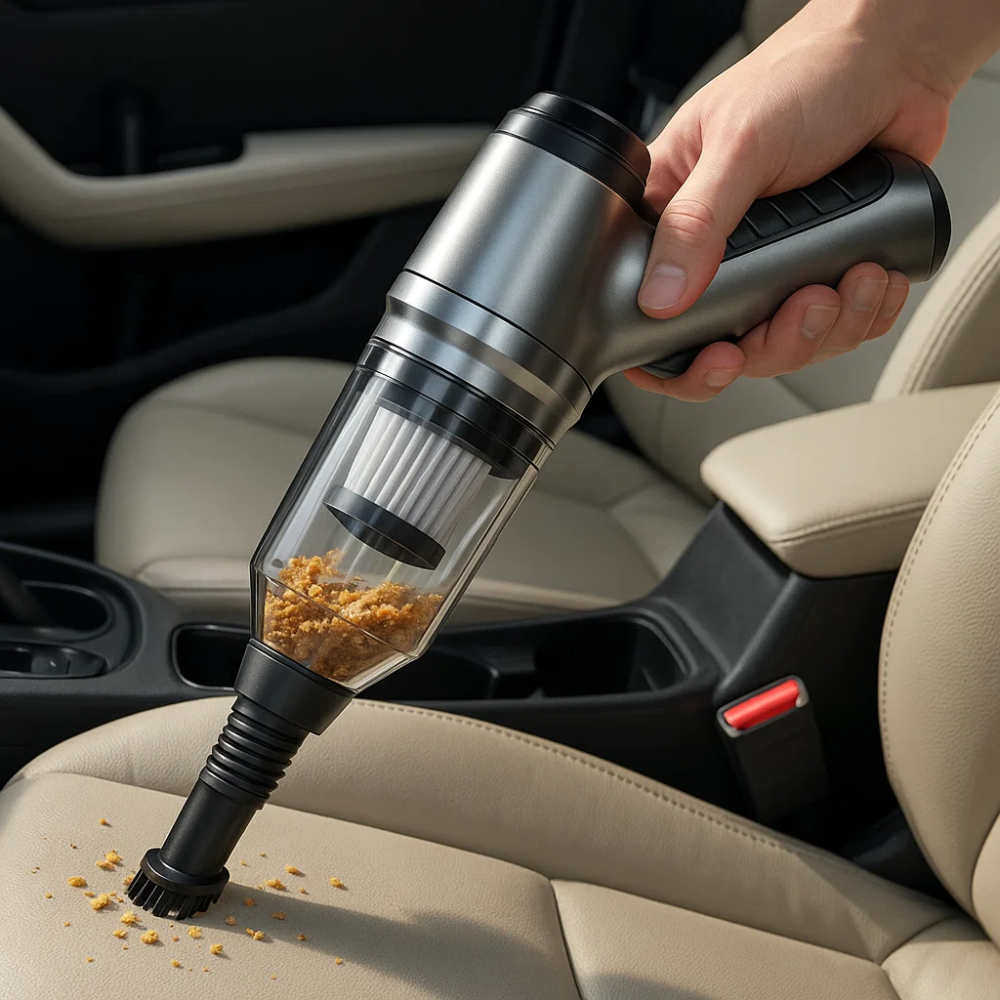 Aspiradora de coche portátil sin cable para limpieza automotriz rápida y eficiente. [[lstfy-media:1]]