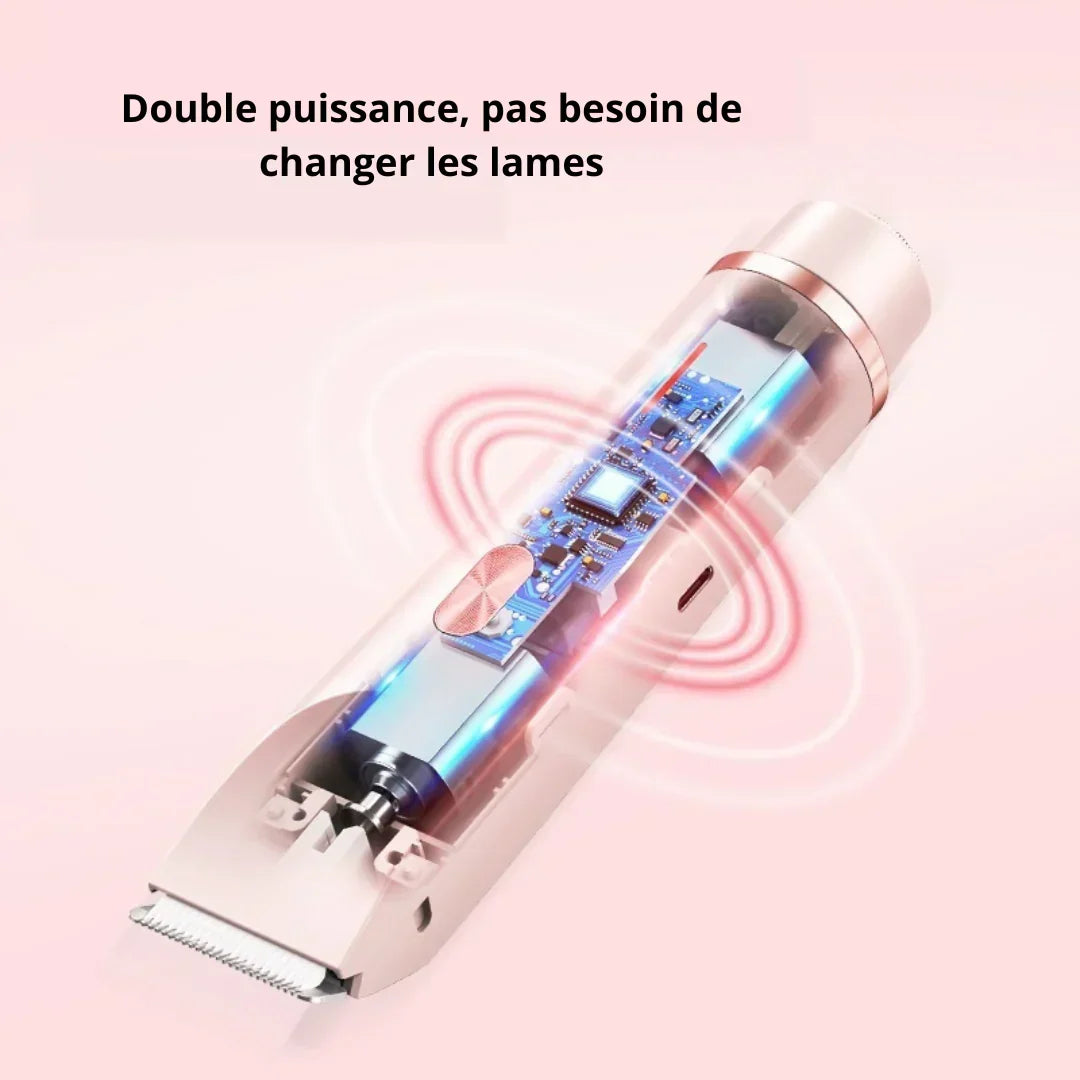 Dispositivo de belleza para mujer, depiladora eléctrica que deja la piel suave y sin dolor.
