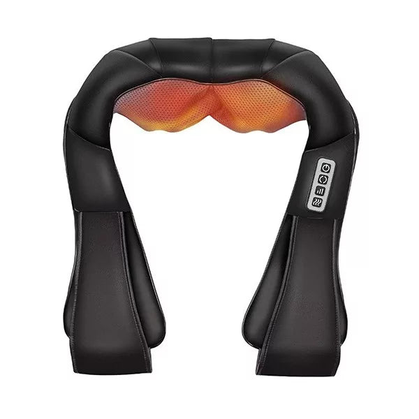 Masajeador eléctrico unisex en U para cuello y hombros, ofreciendo alivio del dolor y relajación profunda.