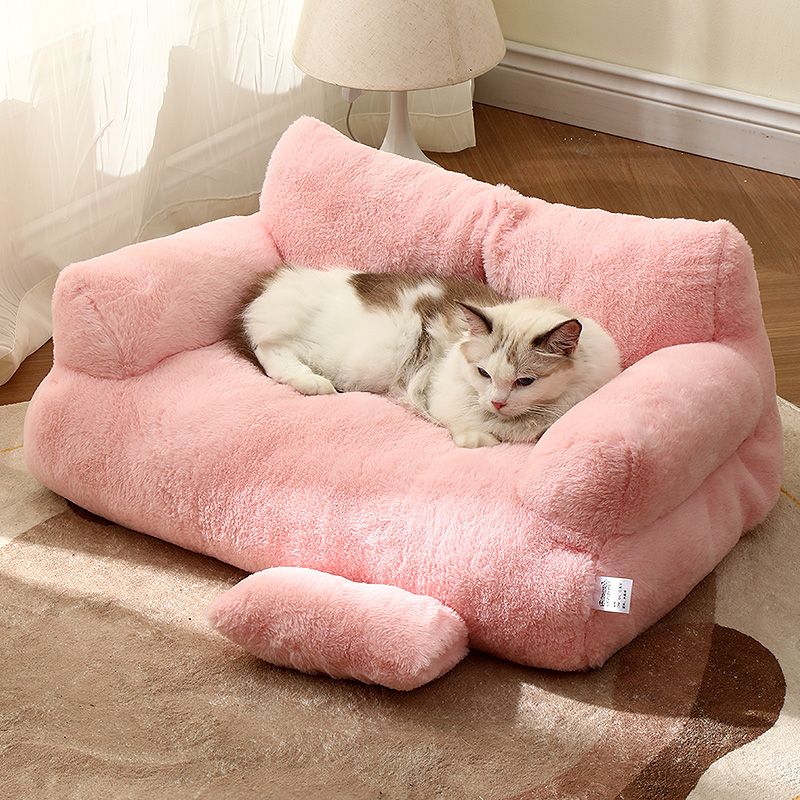 Sofá de felpa suave para mascotas. Cama para perros y gatos que ofrece máximo confort, ideal para su descanso.