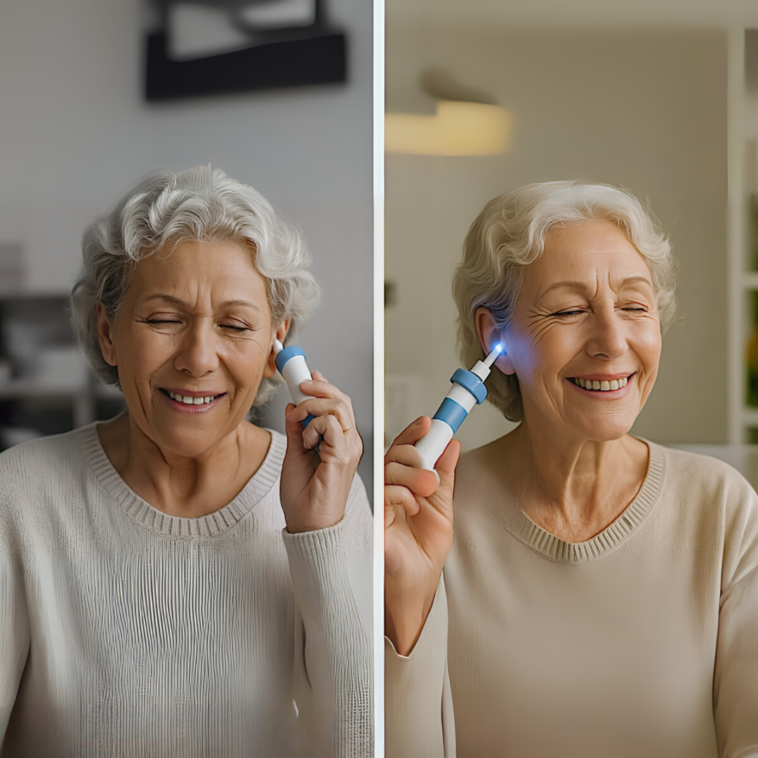 Salud de oídos: limpiador eléctrico suave, elimina cerumen con succión. Esencial para cuidado personal.