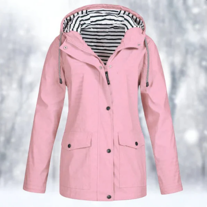 Chaqueta impermeable de mujer, abrigo elegante y versátil para invierno. Disponible en varios colores y tallas.