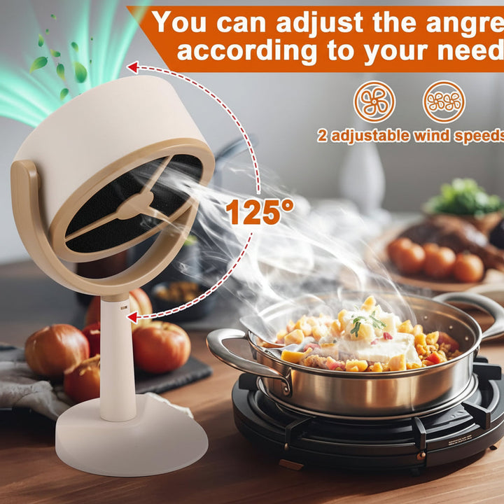 Elimina olores de cocina y humo con esta campana extractora recargable silenciosa y potente.