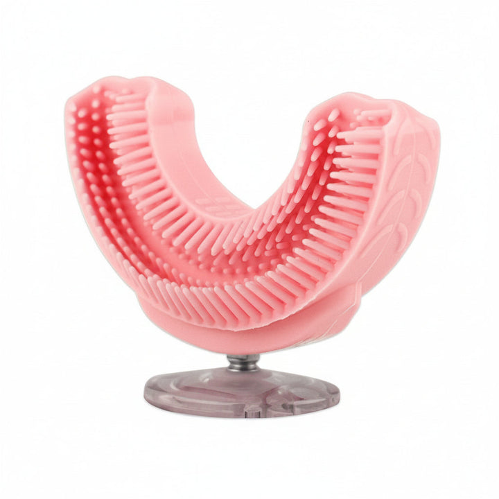 Regalo para niños: cepillo eléctrico sónico de silicona en U. Para una higiene bucal divertida y cuidado dental óptimo.