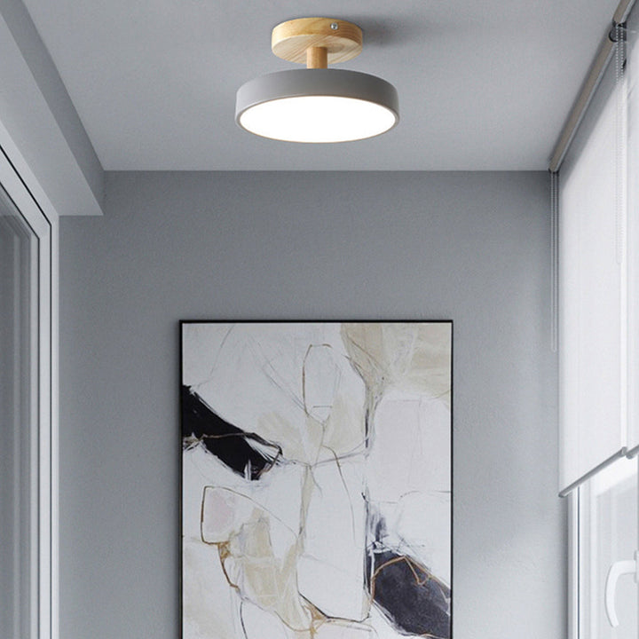 Luz LED de bajo perfil para techo de sala, ofrece una iluminación eficiente y brillante.