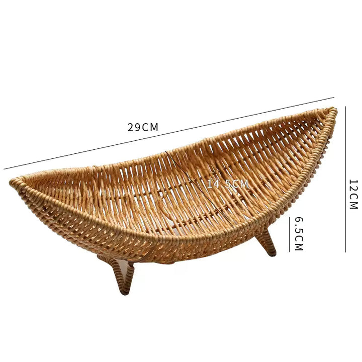 Cesta organizadora artesanal, tejida a mano para almacenamiento y decoración en sala, cocina o baño.