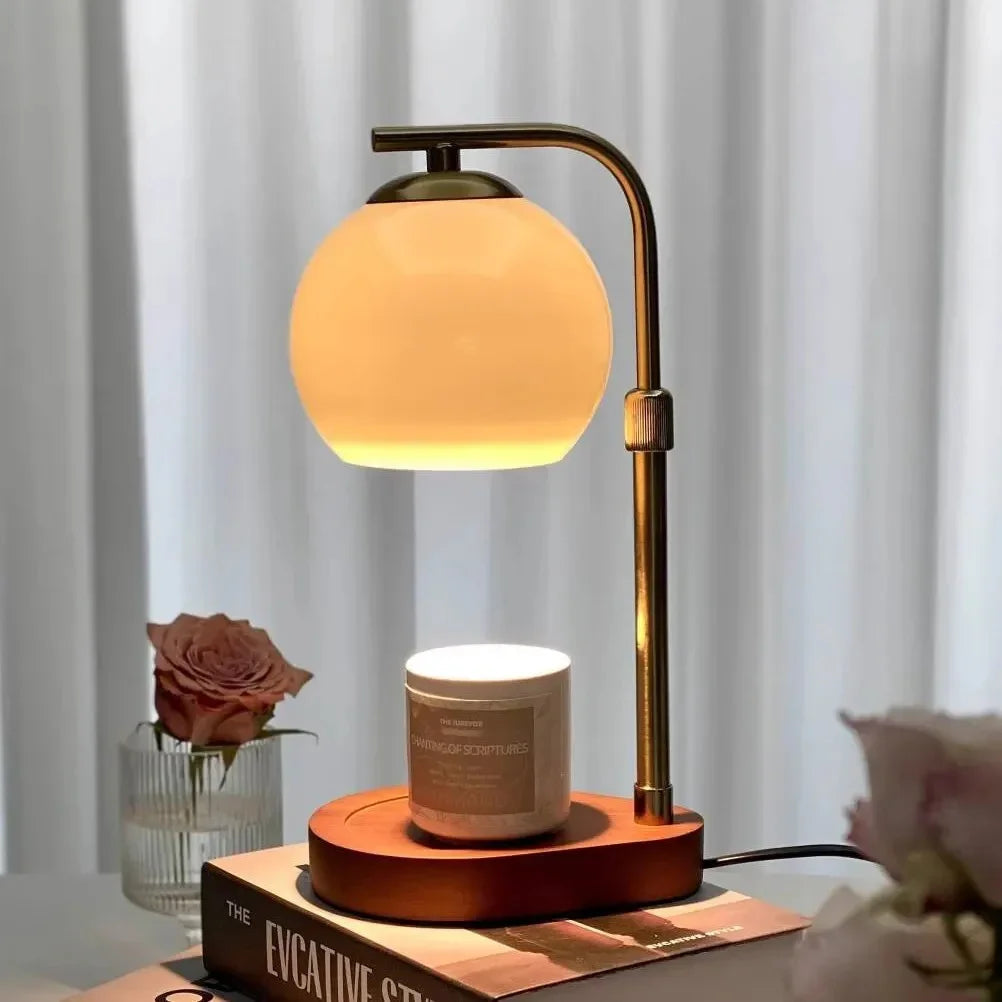 Calentador de velas sin llama, ideal para disfrutar aromas en un ambiente seguro y moderno.