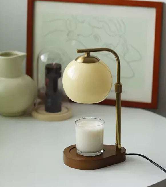 Calentador de cera eléctrico, lámpara decorativa que ilumina y aromatiza sin fuego abierto.