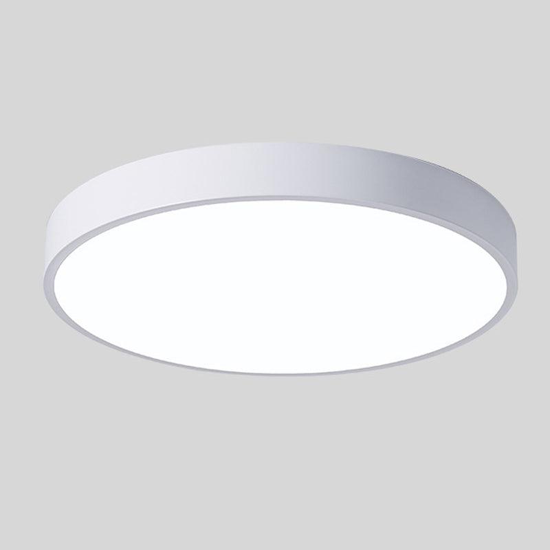 Luz empotrada LED circular, diseño moderno para sala o comedor, estilo nórdico chic.