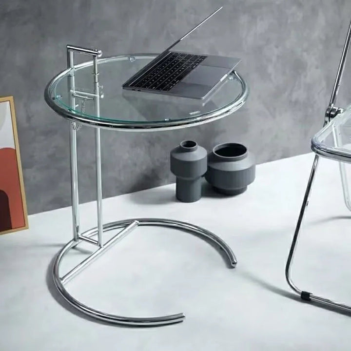 Mesa auxiliar de noche ajustable, mueble contemporáneo y moderno. Diseño minimalista perfecto para el hogar y lateral del sofá.