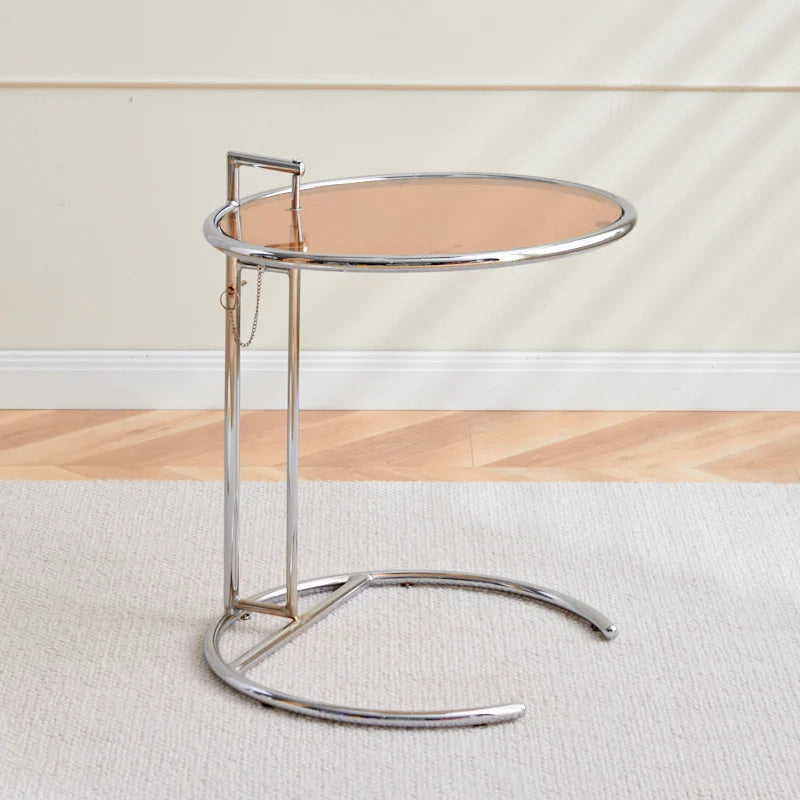 Mesa contemporánea ajustable para el hogar, diseño moderno y minimalista. Mesa auxiliar de noche versátil y funcional.