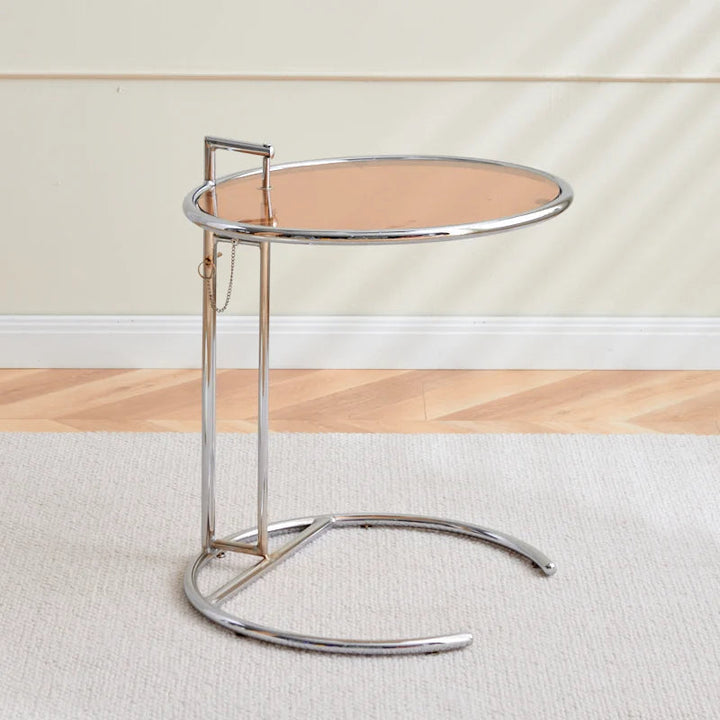 Mesa contemporánea ajustable para el hogar, diseño moderno y minimalista. Mesa auxiliar de noche versátil y funcional.