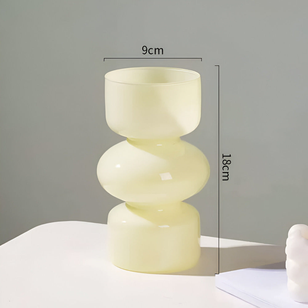 Jarrón moderno de burbujas apiladas, estilo escandinavo, perfecto como adorno decorativo para cualquier estancia.