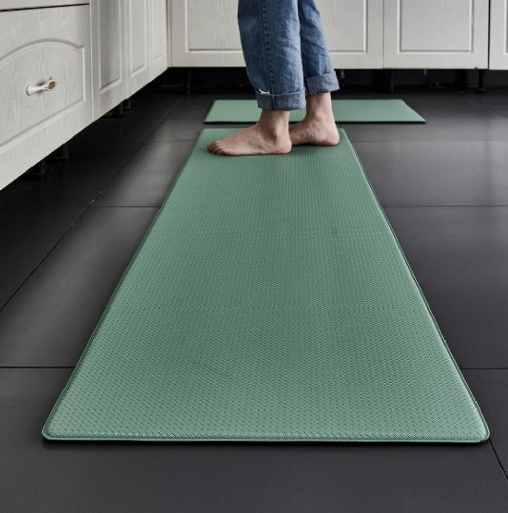 Alfombra ergonómica para cocina con soporte antifatiga. Ideal para aliviar la presión de espalda y pies al cocinar.
