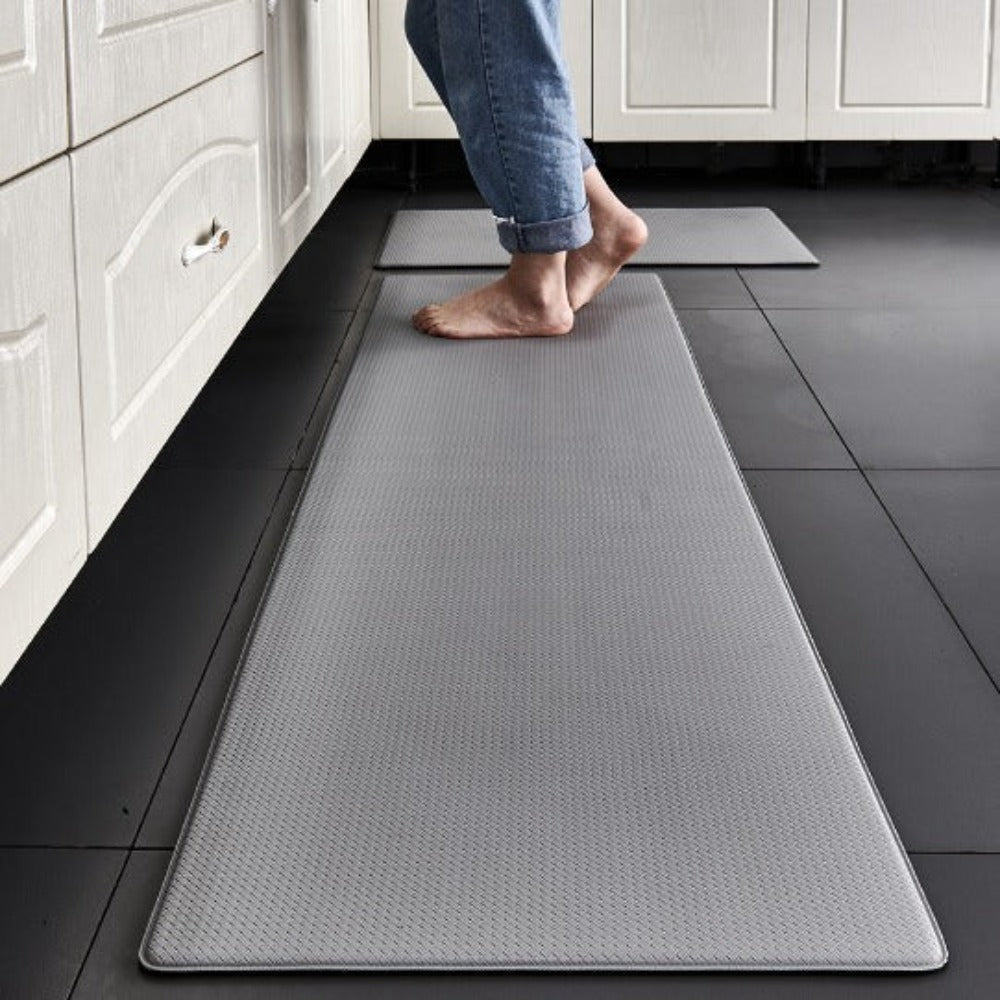 Alfombra de cocina ergonómica antifatiga con base antideslizante. Confort premium para tus pies y espalda en la cocina.
