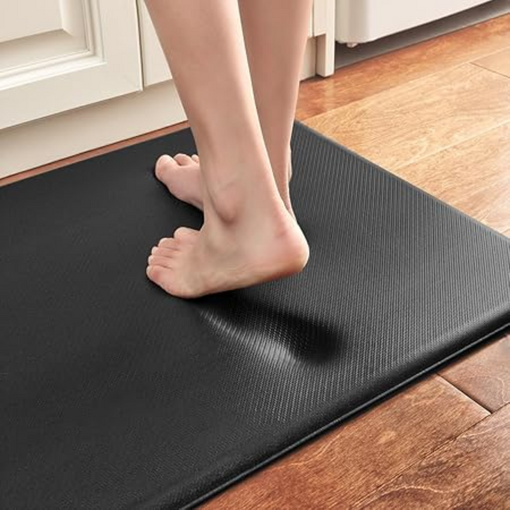 Alfombra de cocina para alivio de fatiga. Confortable y antideslizante, perfecta para cocinar o lavar platos por horas.