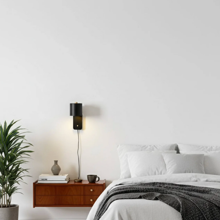 Aplique de pared para zona de estudio, lámpara moderna de lectura con brazo ajustable, luz focalizada.