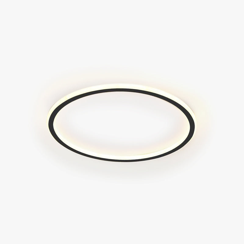 Foco de techo LED blanco, lámpara redonda con luz de halo, diseño moderno, iluminación interior.