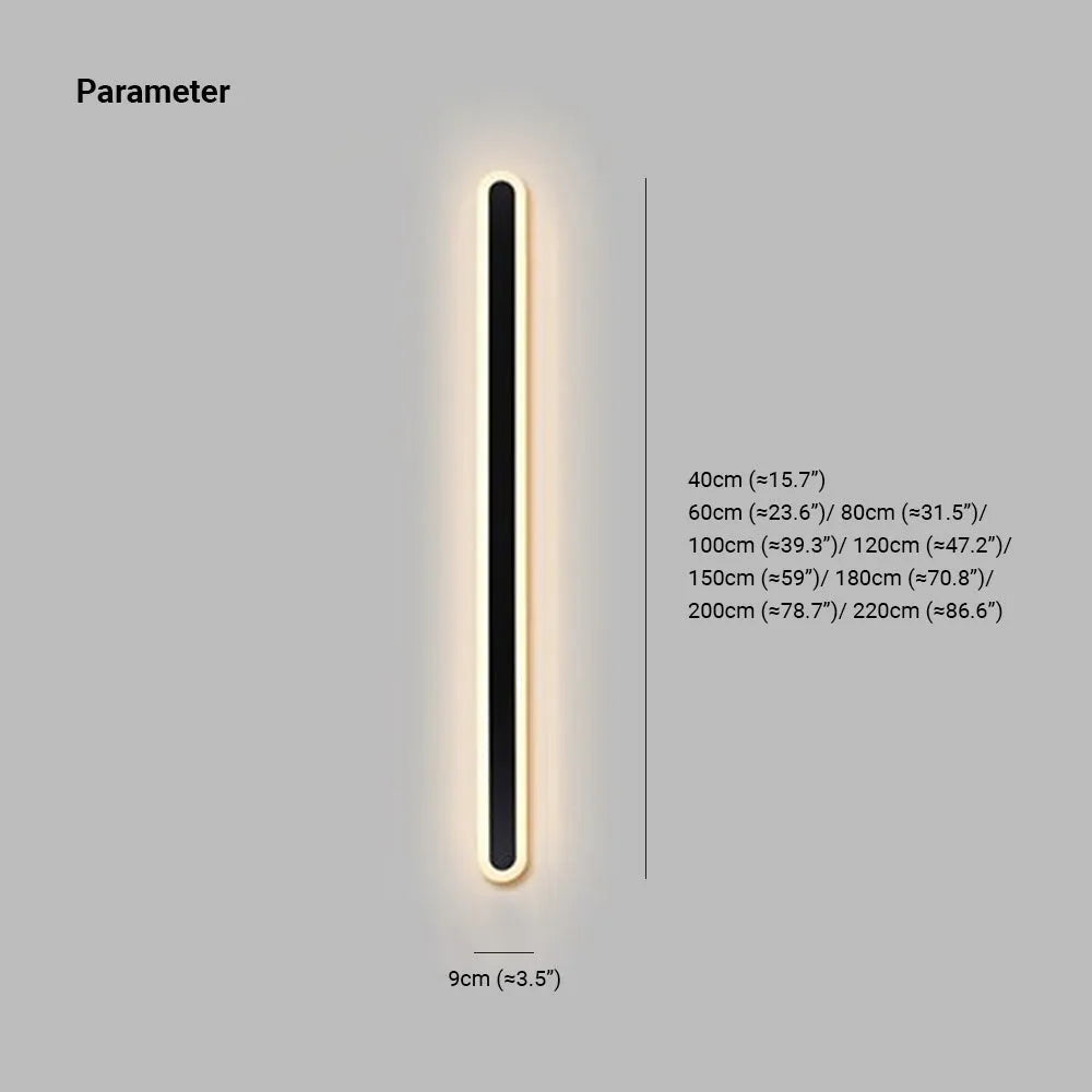 Lámpara de pared LED para jardín, iluminación exterior impermeable y duradera, estilo minimalista para tu espacio.