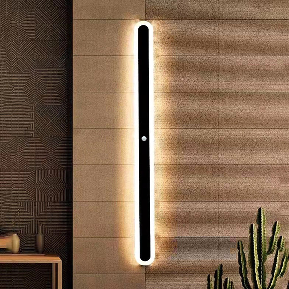 Decoración exterior con aplique LED moderno, iluminación de pared impermeable para jardines y terrazas.