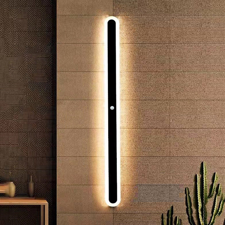 Decoración exterior con aplique LED moderno, iluminación de pared impermeable para jardines y terrazas.