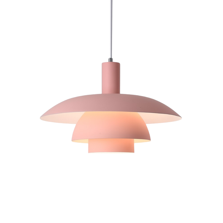Lámpara de techo moderna estilo cono, ideal para barras de cocina o islas, diseño nórdico.