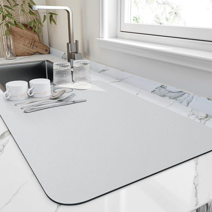 Tapete multiusos para cocina: secaplatos, protector encimera, absorbente y antideslizante. Secado ultrarrápido.