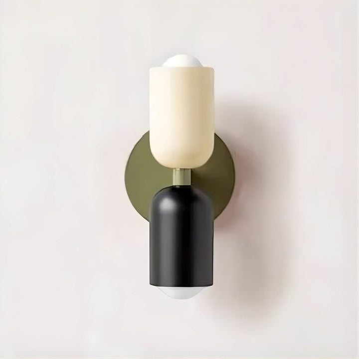 Montaje en pared: lámpara doble LED, diseño nórdico, luz suave y eficiente para cualquier espacio.