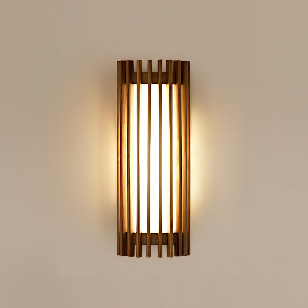 Lámpara de pared LED elegante con opciones de luz cálida o fría para interiores modernos y versátiles.