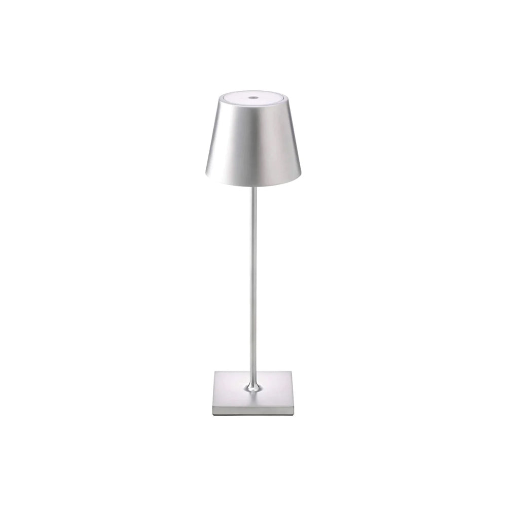 Iluminación moderna con lámpara LED táctil, inalámbrica y recargable, versátil para cualquier ambiente.