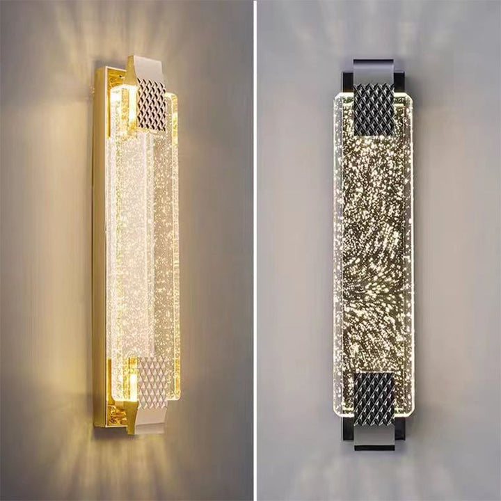 Luz de pared LED para dormitorio, creando un ambiente acogedor y moderno.