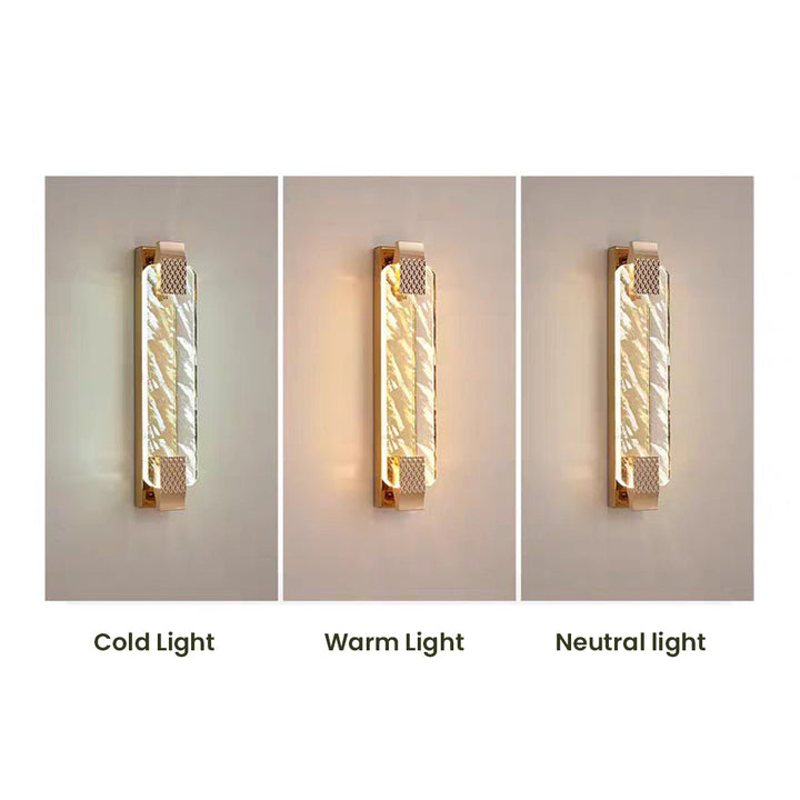 Aplique de pared moderno con iluminación LED, ideal para diseño interior sofisticado.