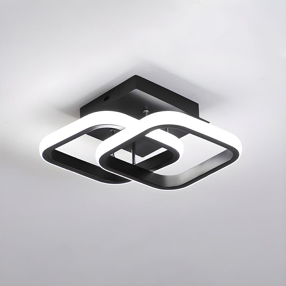 Lámpara de techo LED de diseño elegante, luz blanca o cambio de color, moderna.