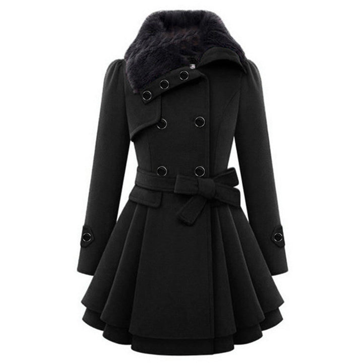 Abrigo de mujer para invierno, largo y cálido, con un diseño que combina elegancia y confort.