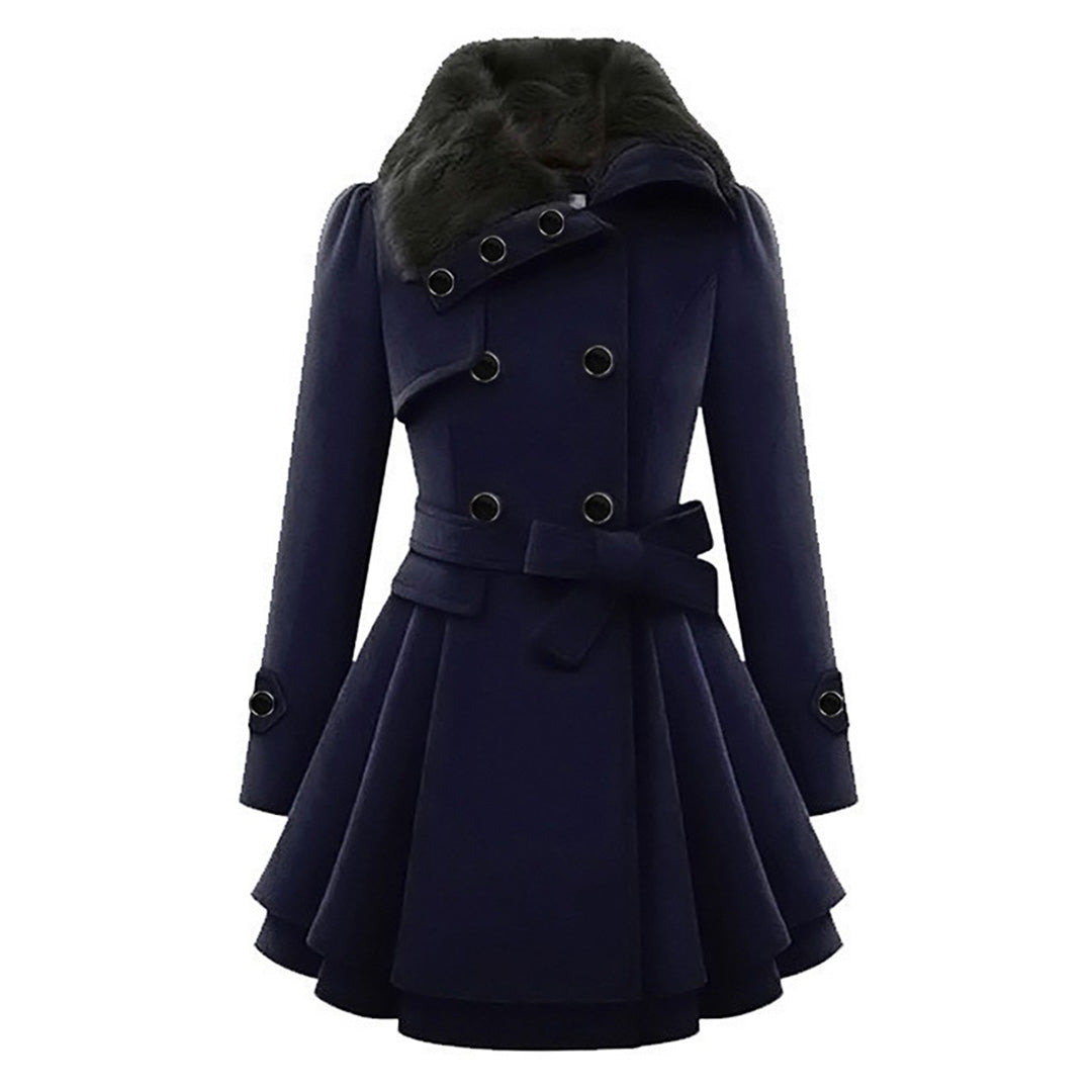 Chaqueta larga de invierno de mujer, perfecta para mantener el calor y vestir a la moda.