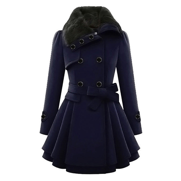 Chaqueta larga de invierno de mujer, perfecta para mantener el calor y vestir a la moda.