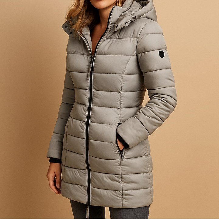 Abrigo de plumón acolchado para mujer, ultraligero y cálido. Perfecto para otoño, invierno y viajes.