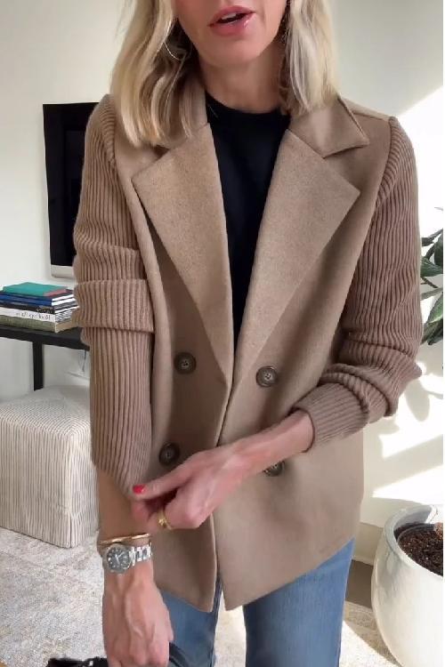 Elegante americana entallada para mujer, blazer cómodo y moderno, ideal para el día a día.