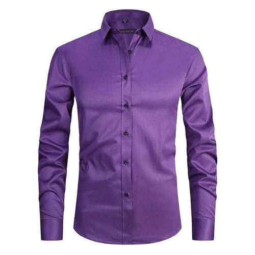 Camisa de hombre versátil, elástica y sin arrugas, ideal para un look profesional y cómodo.