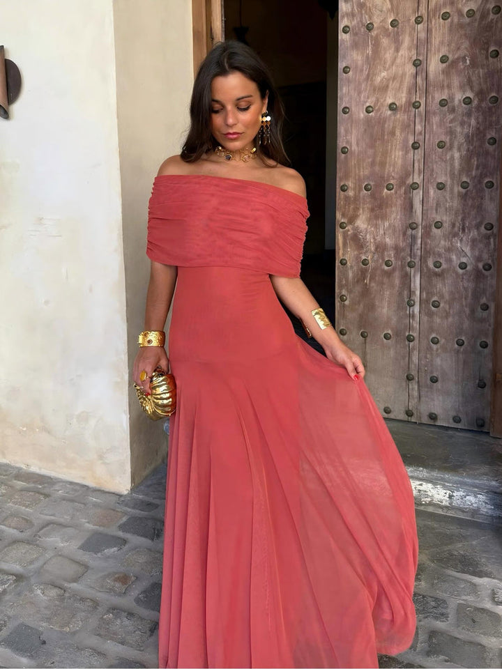 Vestido de moda maxi para mujer, diseño fluido y elegante para cualquier ocasión.