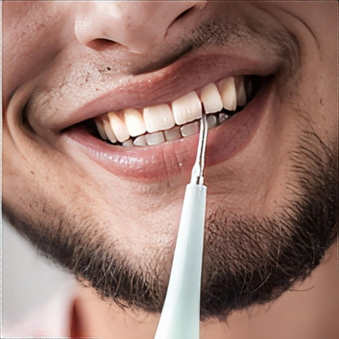 Punta de escalador dental profesional para una limpieza profunda y efectiva, eliminando sarro y placa dental.