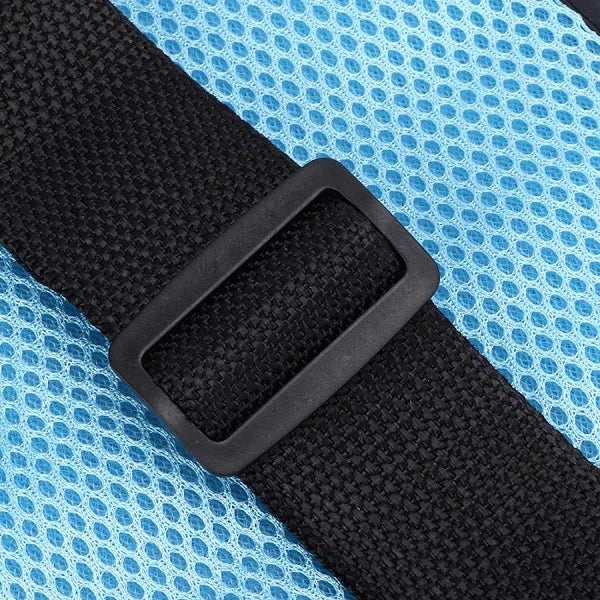 Cinturón universal de seguridad para silla de ruedas, garantizando protección y apoyo ortopédico.